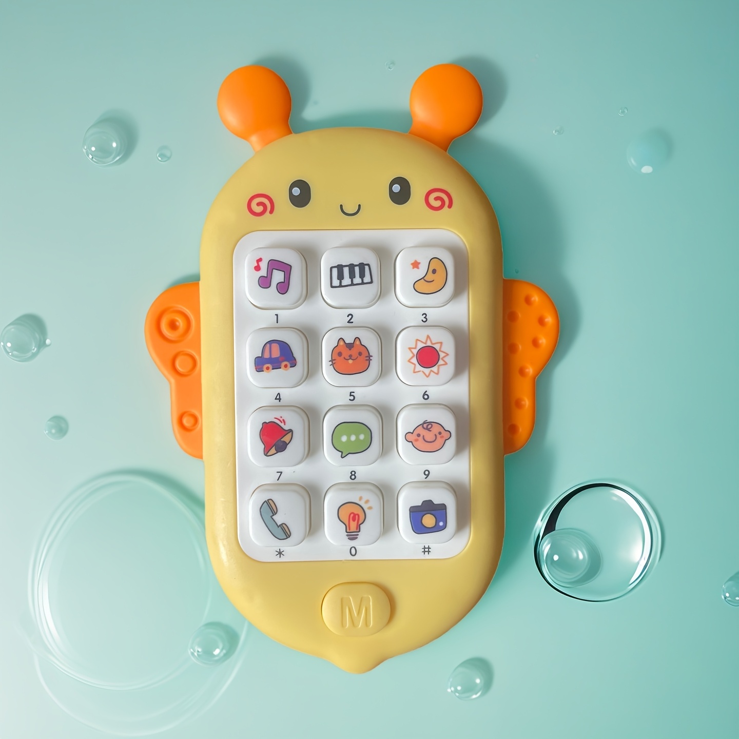Music Bee Toy Mobile Phone, Early Education Learning Equipment-No Battery, Built-In Lights And Songs |, Mobile Phone, (Christmas, Halloween, Easter, Day) Ideal Gift for Teenagers Interactive Gifts